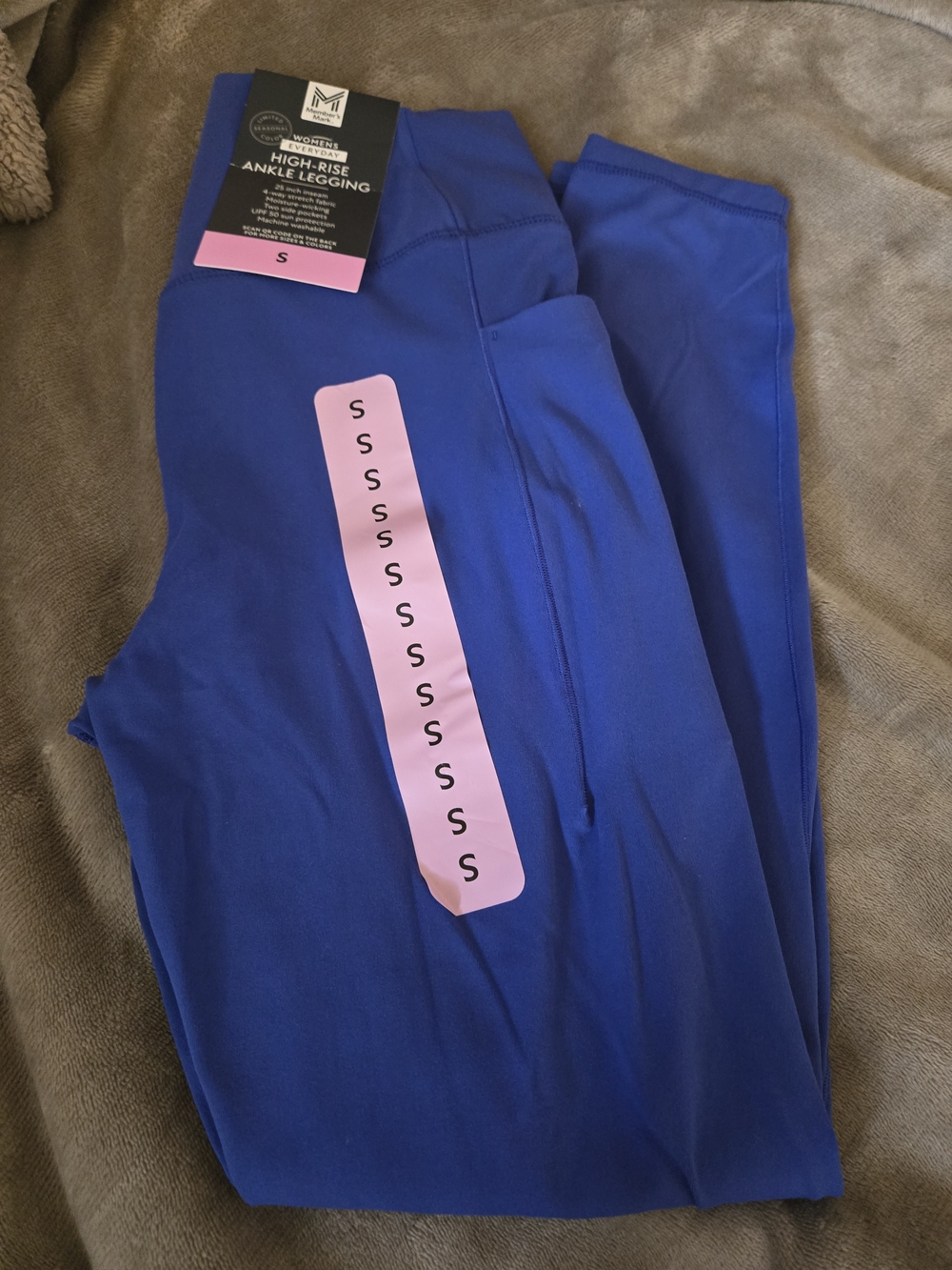 Girls' High-Rise Ankle Leggings - Royal Blue